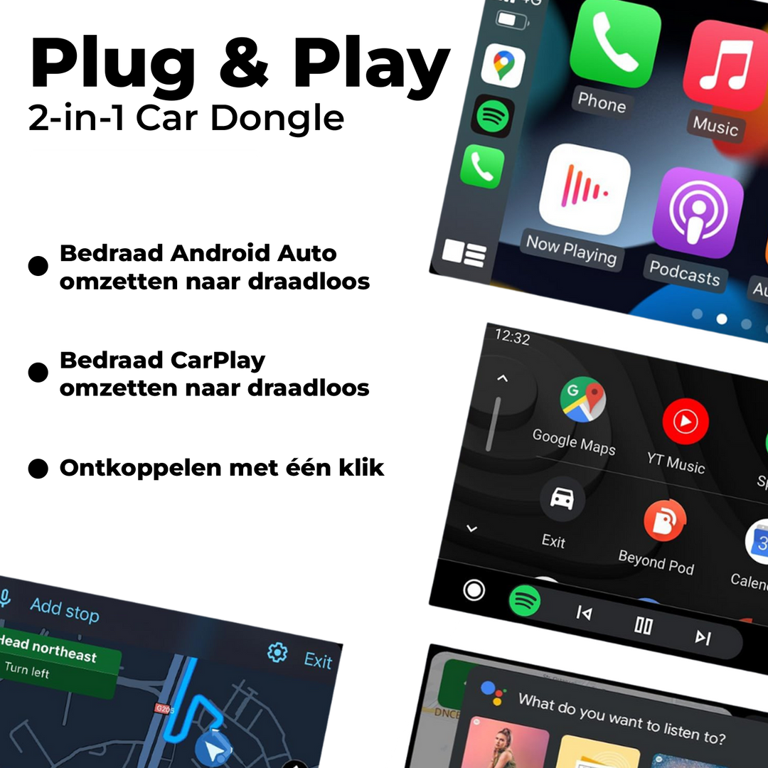 Overzicht Functies CarMe Premium 2-in-1 Car Dongle