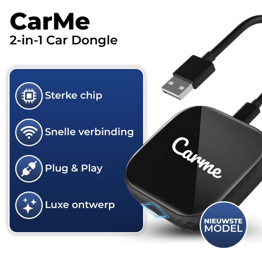 Carme 2-in-1 Carplay en Android Auto Dongle, Productinformatie