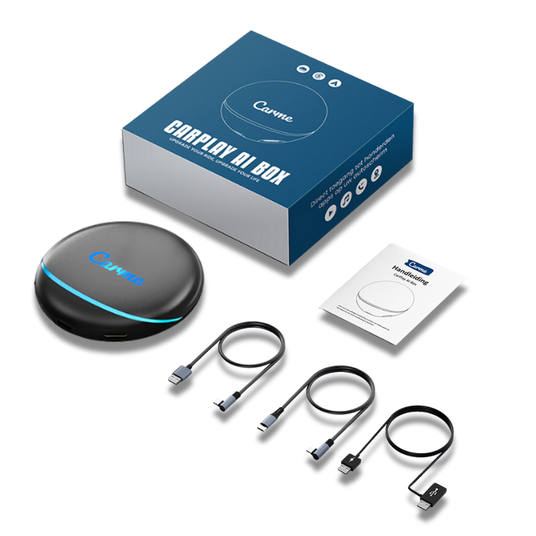 CarMe CarPlay AI Box met Accessoires