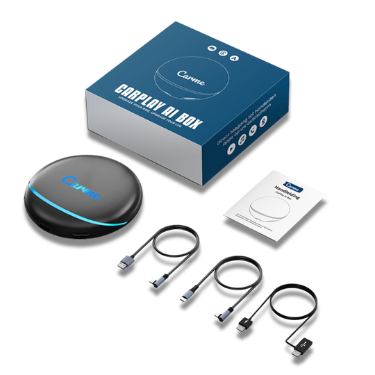 CarMe CarPlay AI Box met Accessoires
