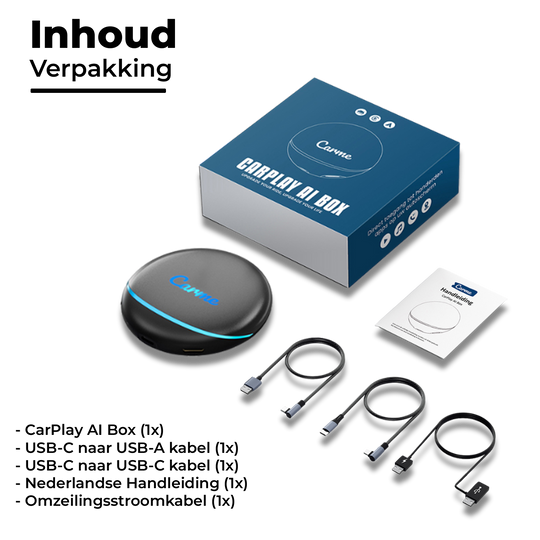 CarMe CarPlay Ai Box, Inhoud Verpakking