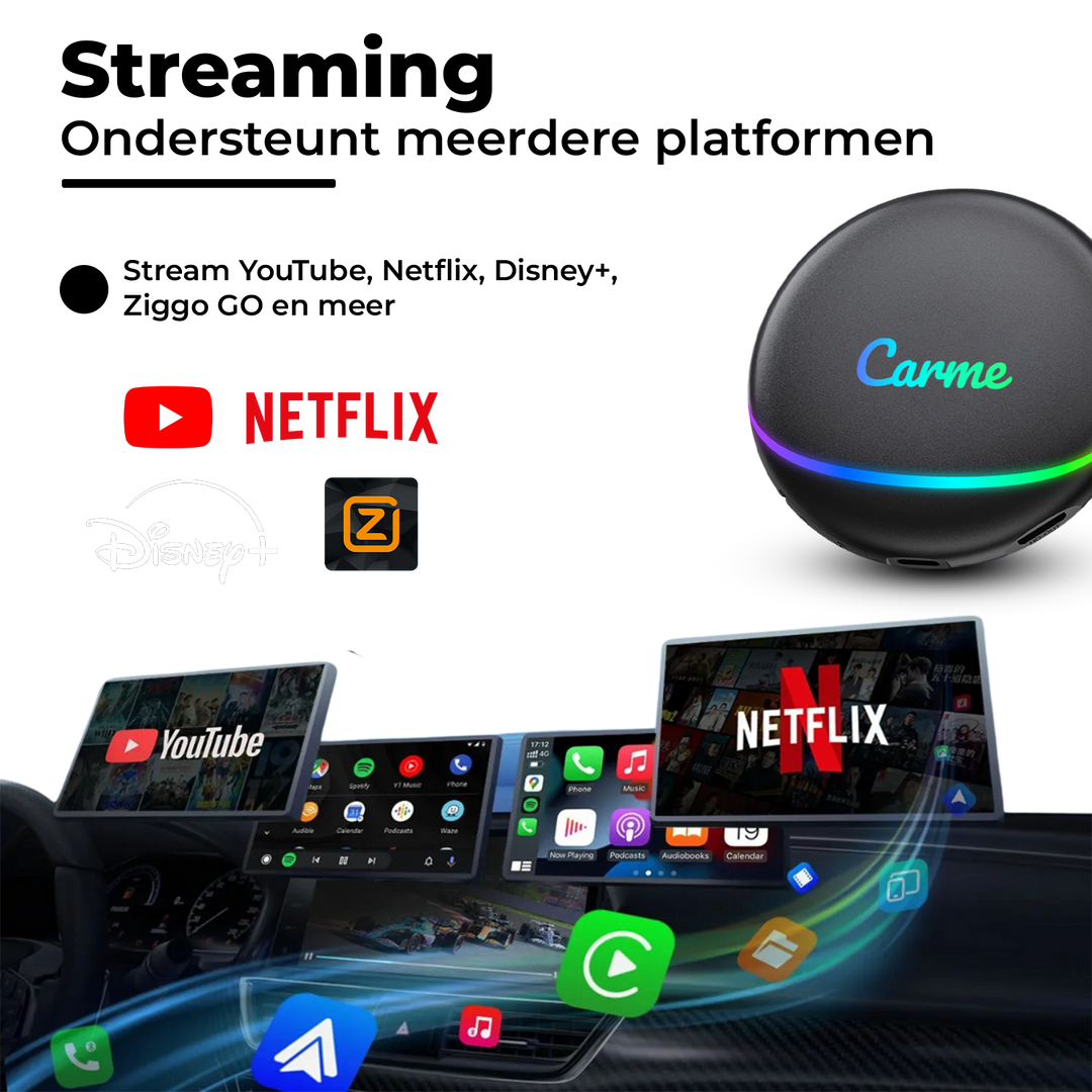 CarMe CarPlay Ai Box, Streaming