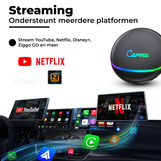 CarMe CarPlay Ai Box, Streaming