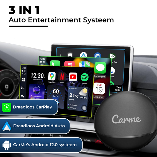 CarMe CarPlay Ai Box, 3 in 1 Auto Entertainment Systeem