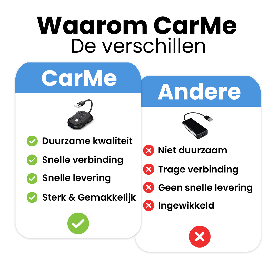 Waarom Kiezen Voor CarMe 2-in-1 Carplay en Android Auto Dongle