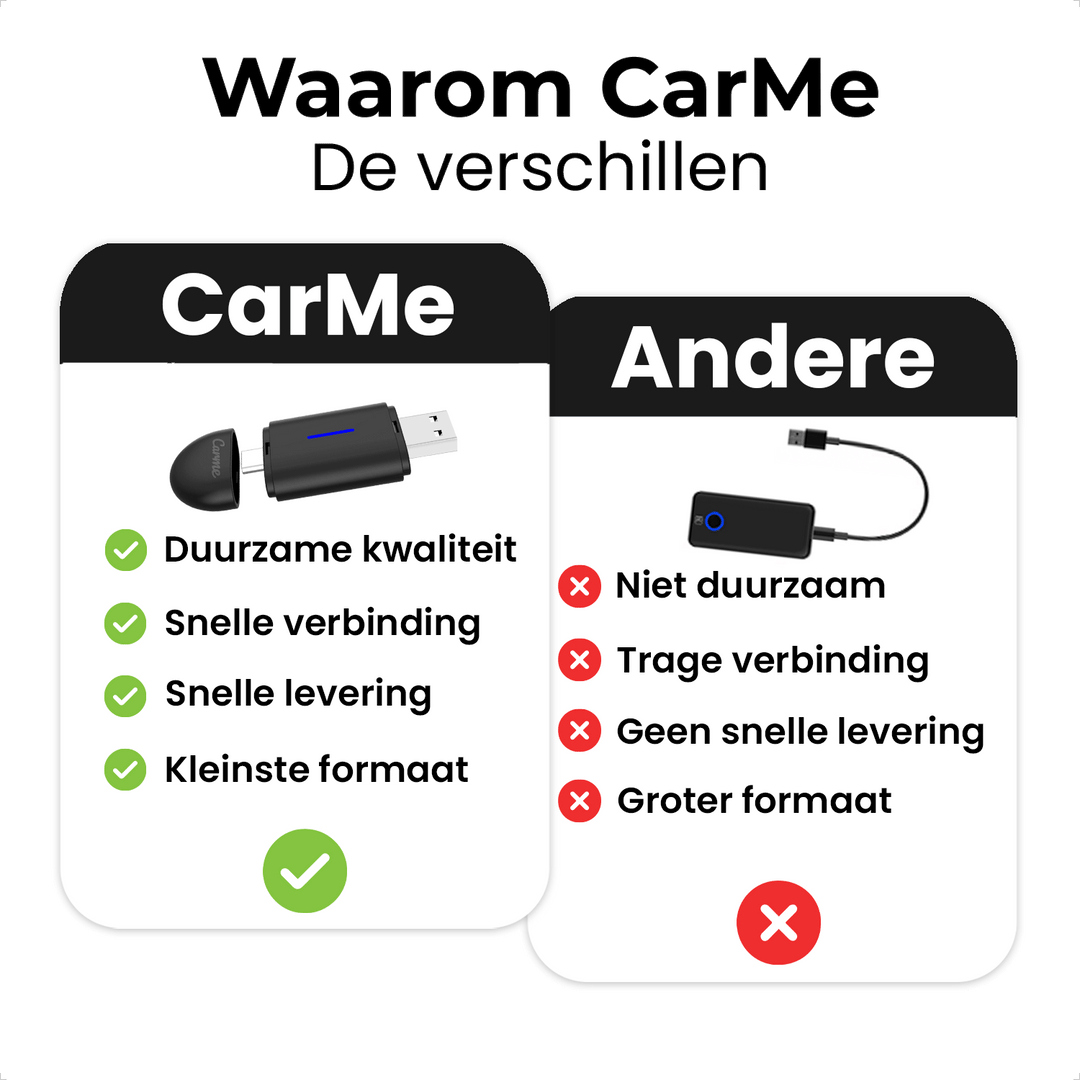 CarMe Mini 2-in-1 Car Dongle Zwart, Waarom CarMe?