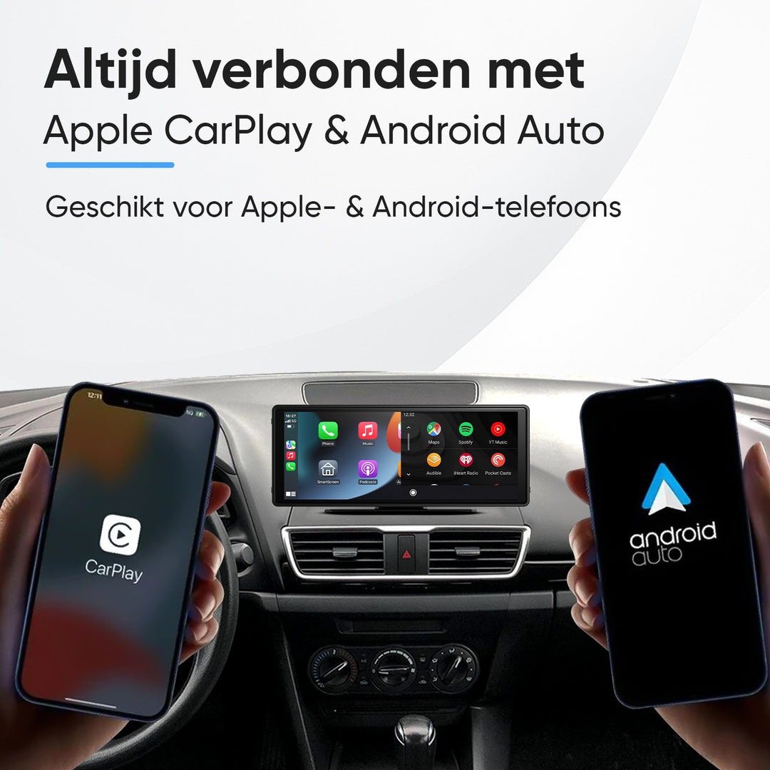 CarPlay Scherm 10 inch Met Ingebouwde Dashcam