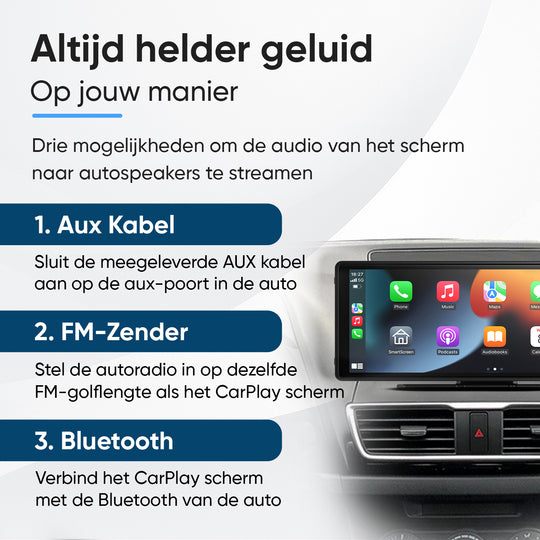 CarPlay Scherm 10 inch Met Ingebouwde Dashcam