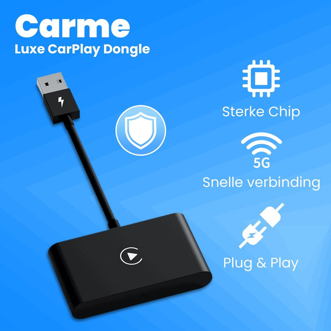 Carme CarPlay dongle zwart, Productinformatie