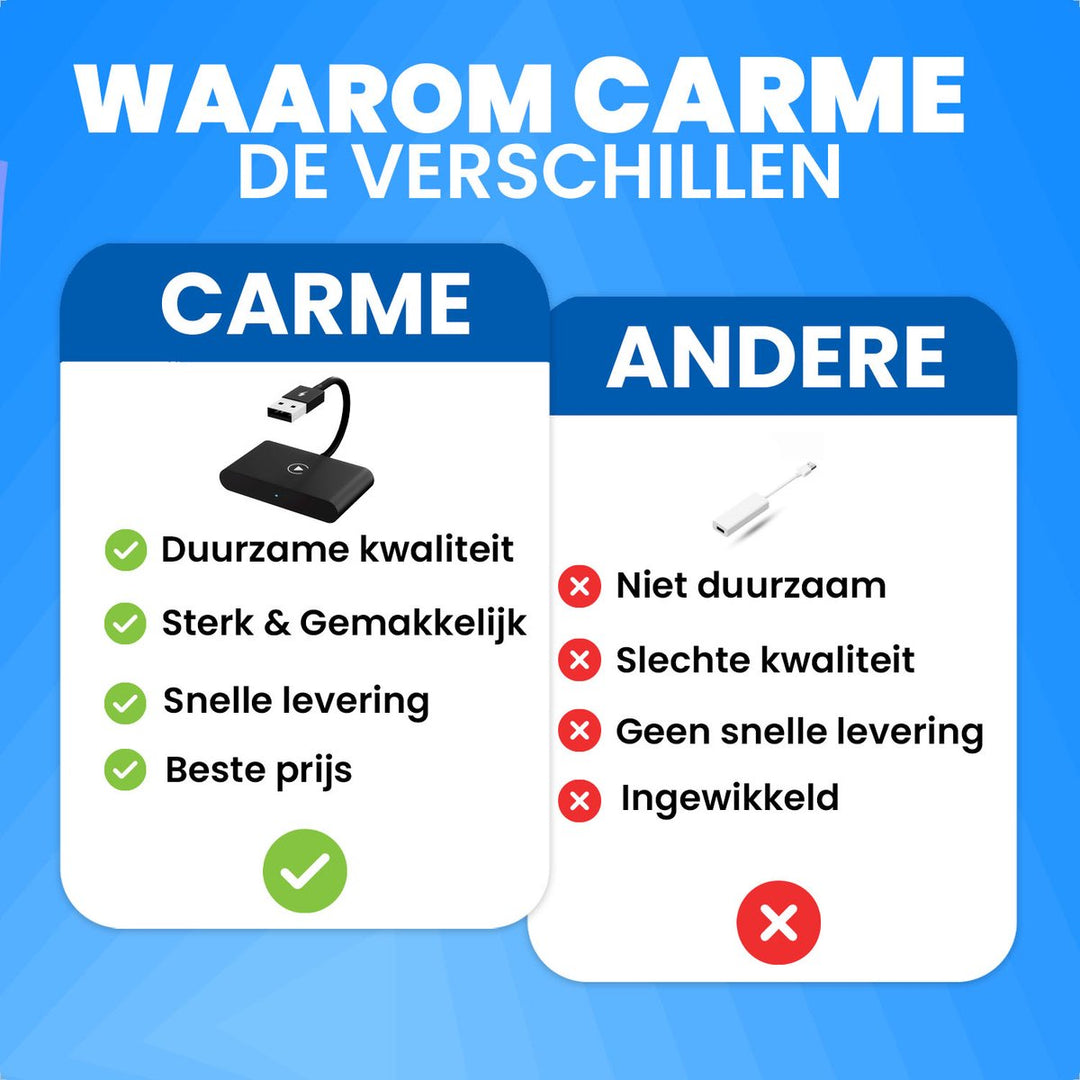 Waarom Kiezen Voor Carme CarPlay Dongle Zwart