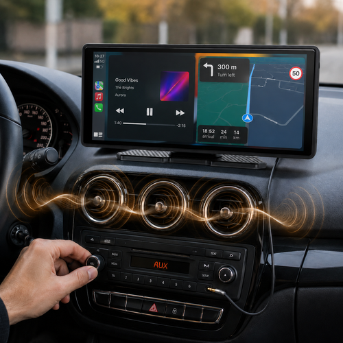 Geluid via autospeakers