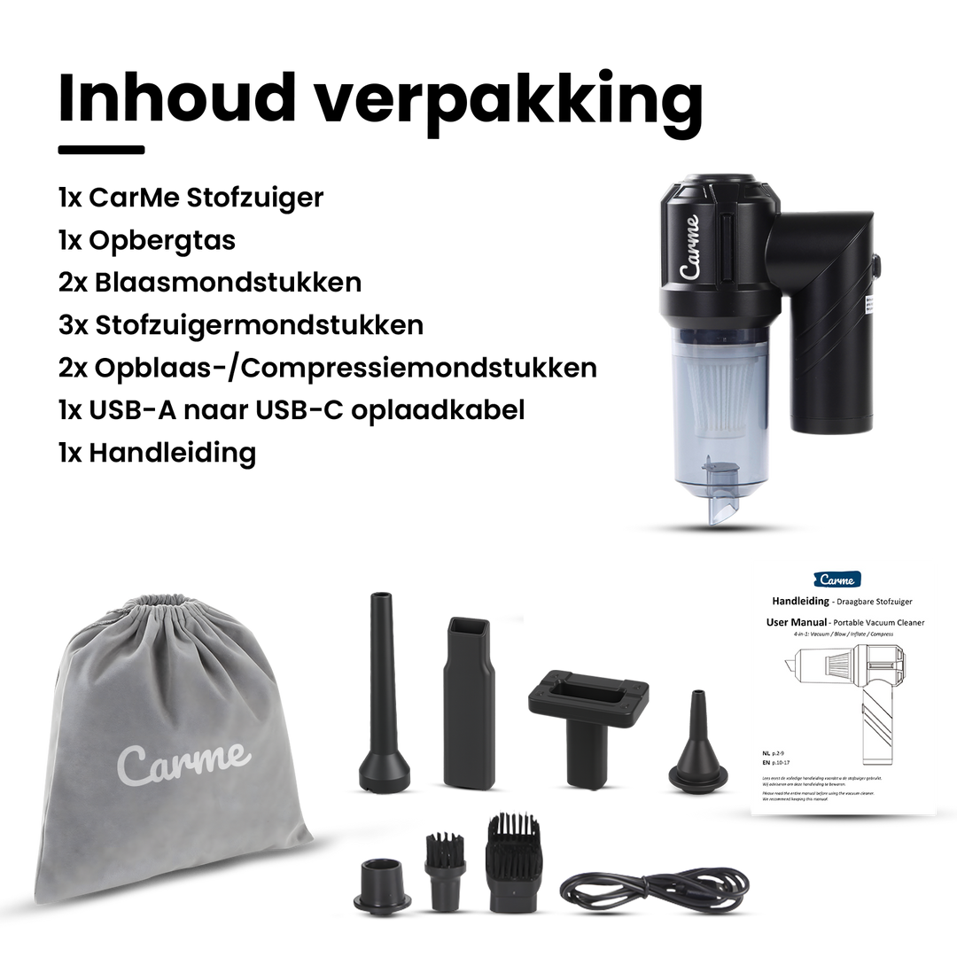 2-in-1 Auto Stofzuiger