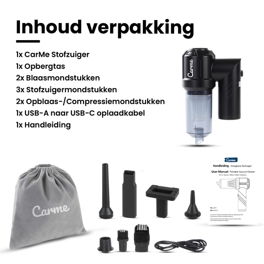 2-in-1 Auto Stofzuiger