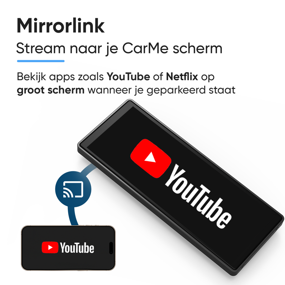 CarPlay Scherm 10 inch Met Ingebouwde Dashcam