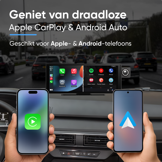 CarPlay Scherm 10 inch Met Ingebouwde Dashcam