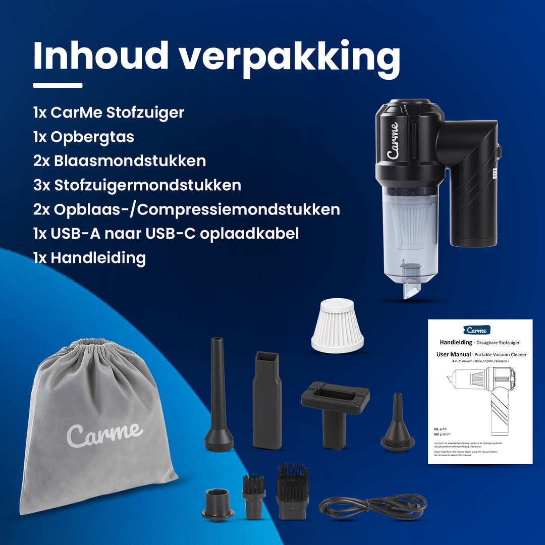 2-in-1 Auto Stofzuiger