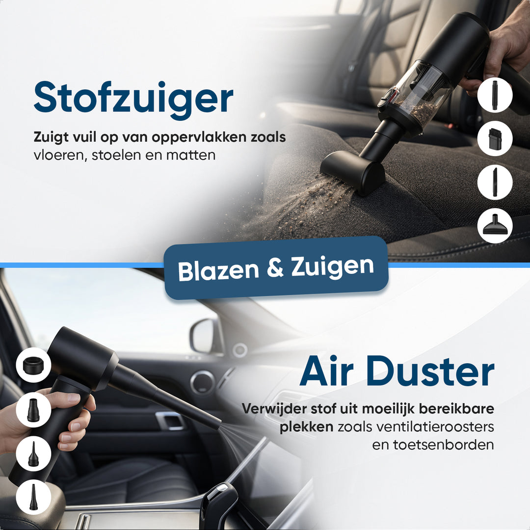 2 in 1 Auto Stofzuiger Pro