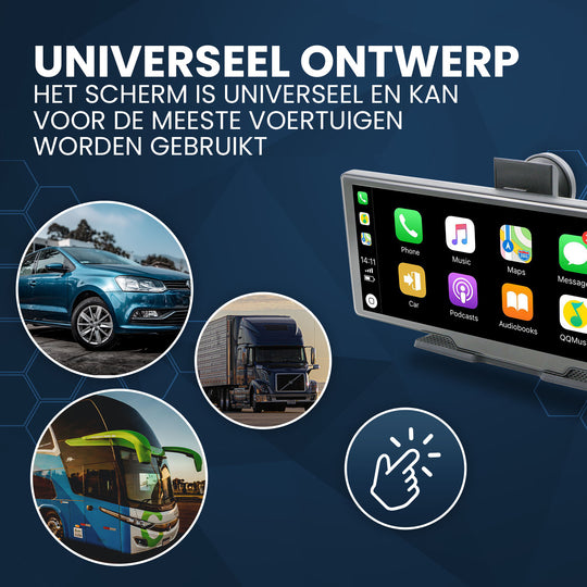 Carme Navigatiesysteem Inclusief Dashcam - Apple CarPlay/Android Auto, Universeel Ontwerp