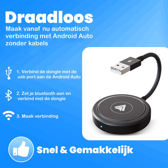 Draadloos Android Auto, Stappen Verbinding Maken Met Carme Android Auto Dongle Zwart Nieuw Model